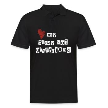 J’adore ma petite amie folle et sexy - Polo Homme - noir - Devant - Kai (181cm)
