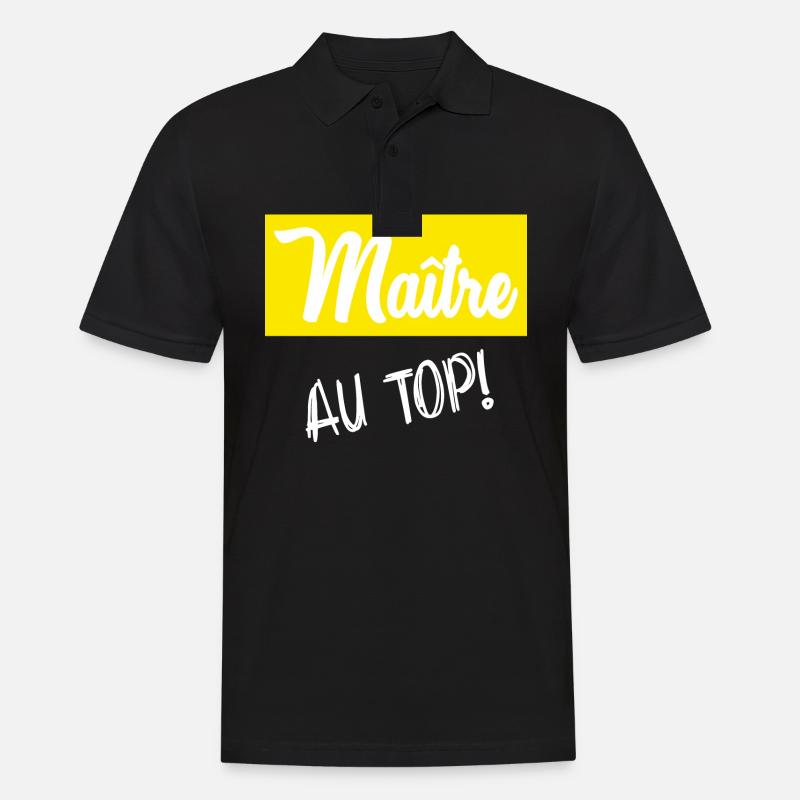 MASTER. MASTER. HUMOR - Men's Polo Shirt - black