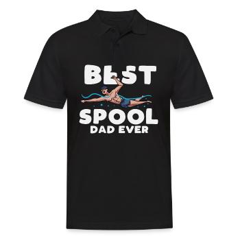 meilleur père de bobine jamais conçu pour un fan de papa nageur - Polo Homme - noir - Devant - Kai (181cm)