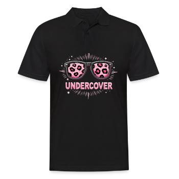 Sonnenbrille & Kostüm - Lustiges Motiv - Männer Poloshirt - Schwarz - Vorne - Kai (181cm)