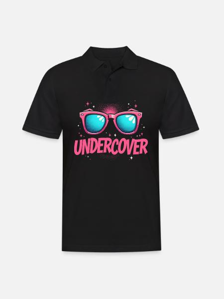 Undercover Speech - Sunglasses Design - Men's Polo Shirt - black