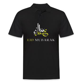 Islam Eid Mubarak - Männer Poloshirt - Schwarz - Vorne - Kai (181cm)