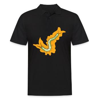 Poisonous scolopender centipede as crawling animal - Men's Polo Shirt - black - Front - Kai (181cm)