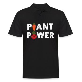 Idée de cadeau de végétarien végétarien - Polo Homme - noir - Devant - Kai (181cm)