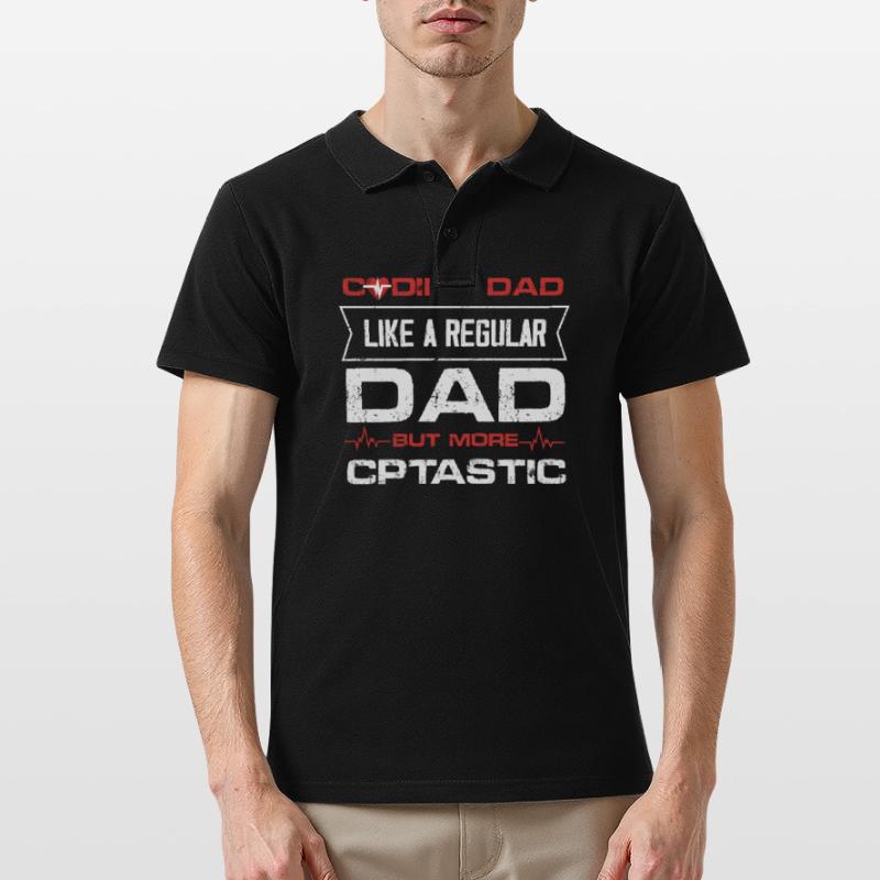 Coding Dad like a regular dad but CPTastic Men's Polo Shirt