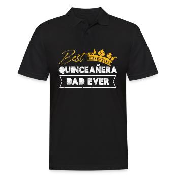 meilleur papa quinceanera de tous les temps Design - Polo Homme - noir - Devant - Kai (181cm)