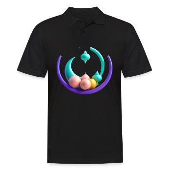 Ramadan Gift Eid Mubarak Islam Allah Muslim - Men's Polo Shirt - black - Front - Kai (181cm)