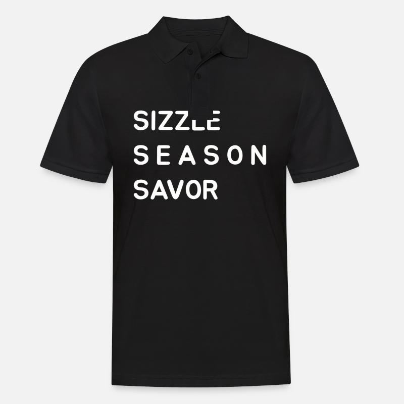 Saveur de saison grésillante - Polo Homme - noir