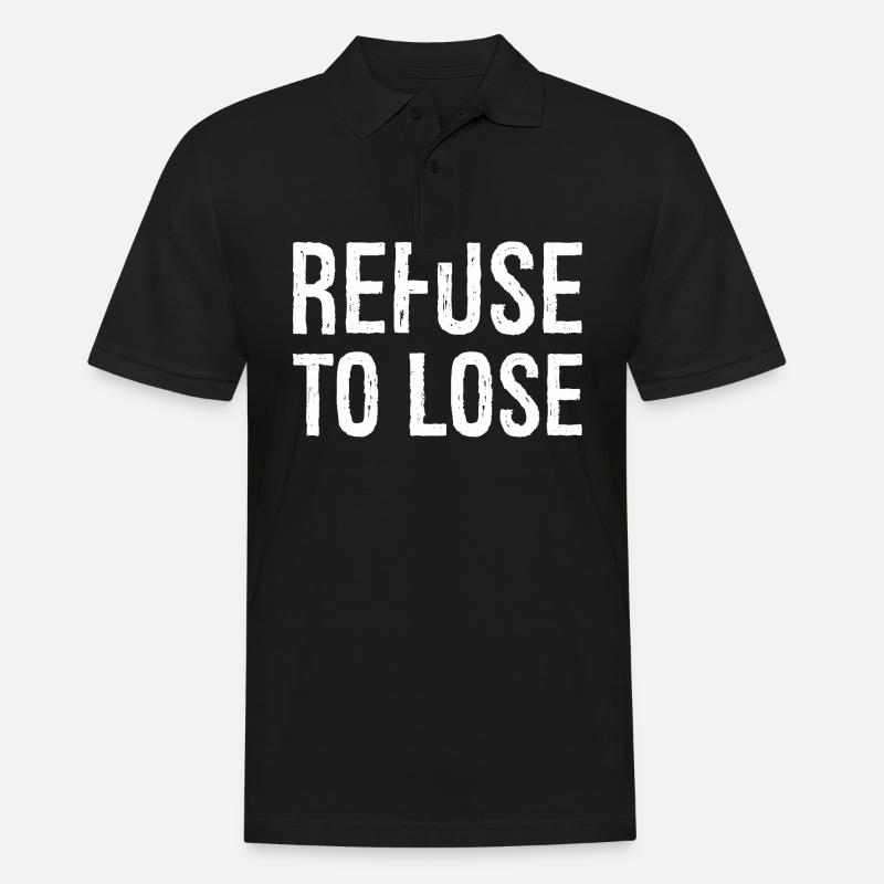 Refuser de perdre - Polo Homme - noir