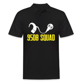 95DB Squad Design for a deaf patient - Männer Poloshirt - Schwarz - Vorne - Kai (181cm)