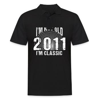 I'm Not Old, I'm Classic , Vintage 2011 Retro 13 - Men's Polo Shirt - black - Front - Kai (181cm)