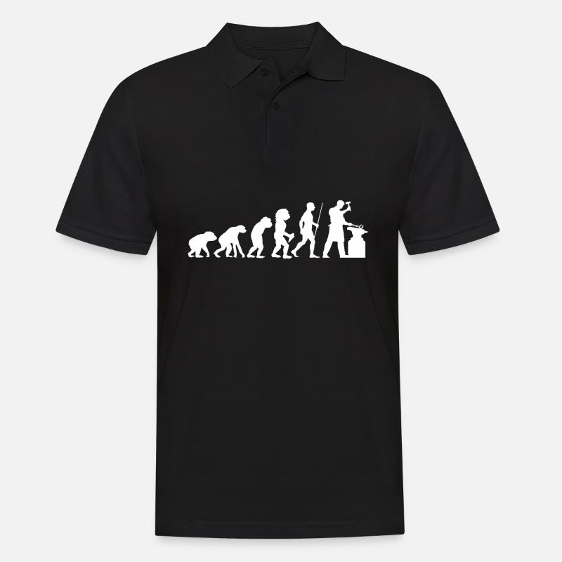 Evolution blacksmith - Men's Polo Shirt - black