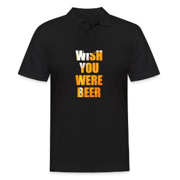 beer - Men's Polo Shirt - black - Front - Kai (181cm)