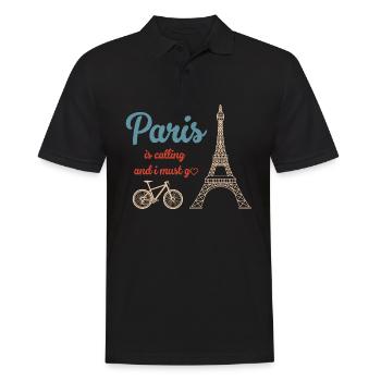 Franzose Frankreich Paris Französisch - Männer Poloshirt - Schwarz - Vorne - Kai (181cm)
