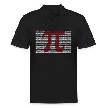 Pi T-Shirt 3,14 Pi Numéro Symbole Math Science - Polo Homme - noir - Devant - Kai (181cm)