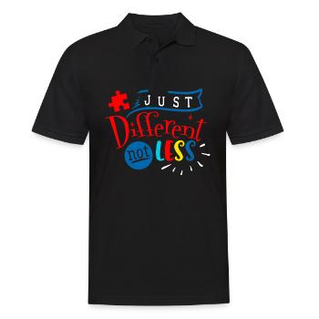 Autismus Autist ADHS Autism Asperger Geschenk - Männer Poloshirt - Schwarz - Vorne - Kai (181cm)
