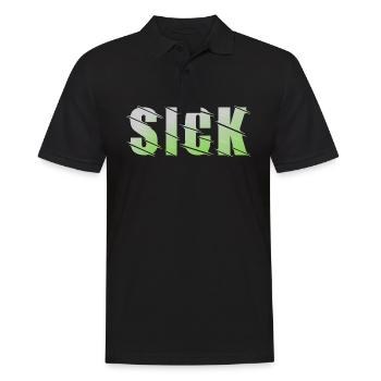 Sick design - Men's Polo Shirt - black - Front - Kai (181cm)