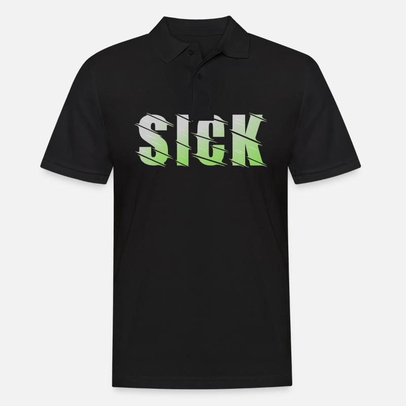 Sick Design - Männer Poloshirt - Schwarz