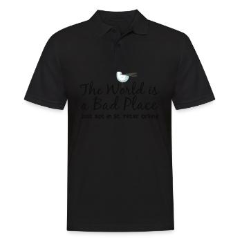 St. Peter Ording - Men's Polo Shirt - black - Front - Kai (181cm)