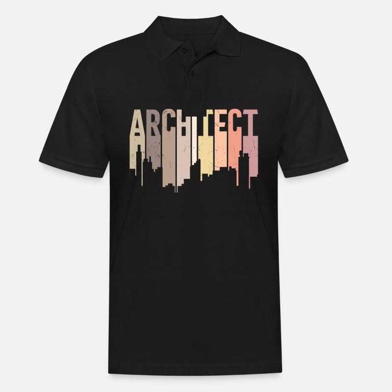 Architekt - Männer Poloshirt - Schwarz