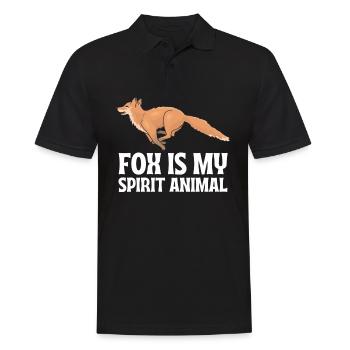 Fox Is My Spirit Animal - Men's Polo Shirt - black - Front - Kai (181cm)