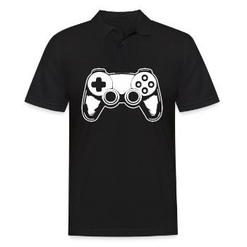 Manette de jeu de jeux vidéo - Polo Homme - noir - Devant - Kai (181cm)