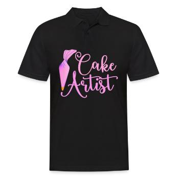 Cake Artist Pastry Maker Dessert Chef - Männer Poloshirt - Schwarz - Vorne - Kai (181cm)