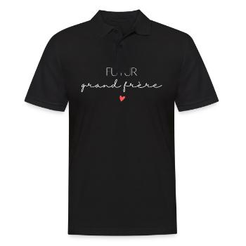 Futur grand frère - annonce futur grand frère - Polo Homme - noir - Devant - Kai (181cm)