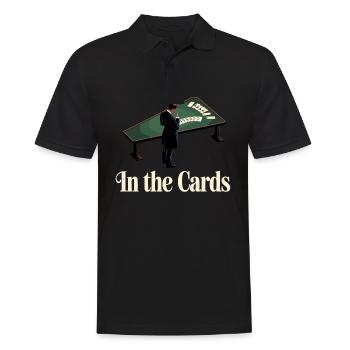Strategic Poker Player Design - Men's Polo Shirt - black - Front - Kai (181cm)