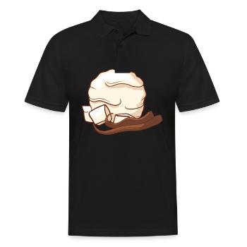 Crème glacée à la vanille crème glacée crème glacée crème glacée crème glacée - Polo Homme - noir - Devant - Kai (181cm)