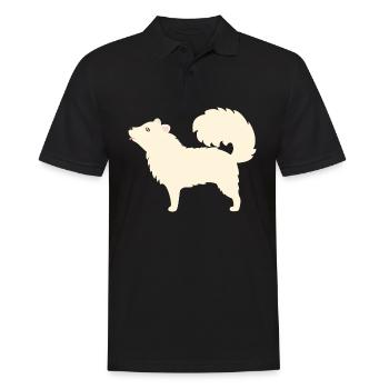 Samoyed - Men's Polo Shirt - black - Front - Kai (181cm)