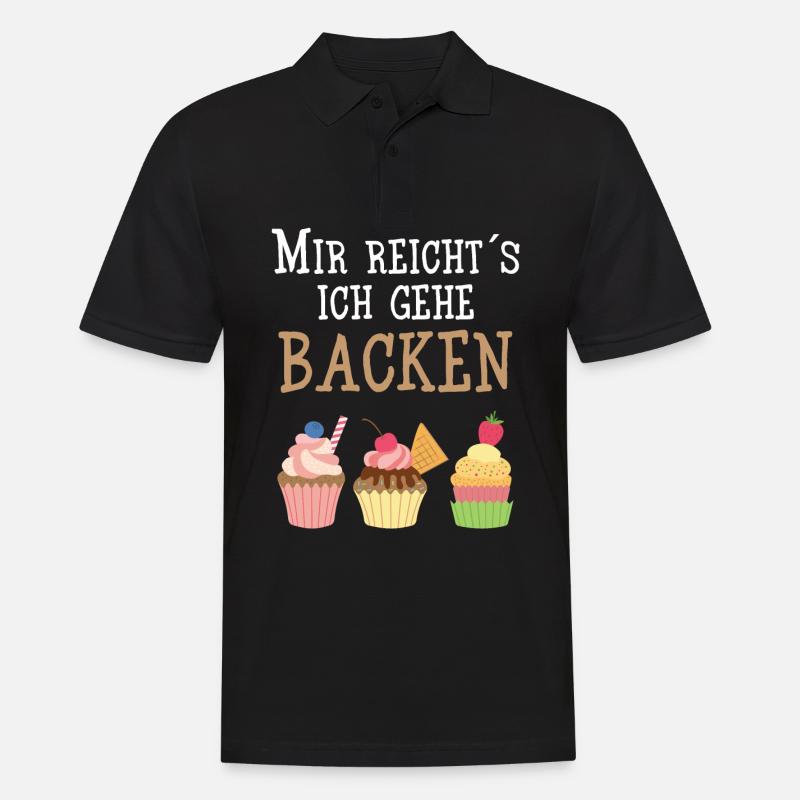 Bäcker - Mir Reicht´s ich gehe Backen - Männer Poloshirt - Schwarz