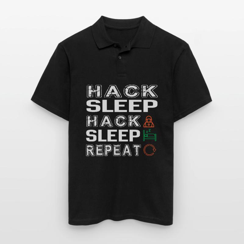 Hacker Hacking Programming Computer Men's Polo Shirt
