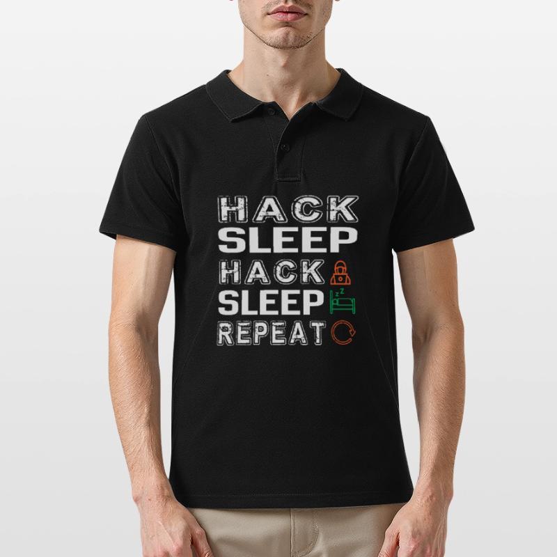 Hacker Hacking Programming Computer Men's Polo Shirt