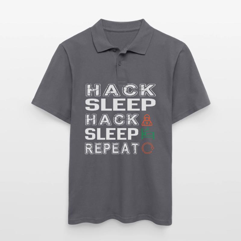 Hacker Hacking Programming Computer Men's Polo Shirt
