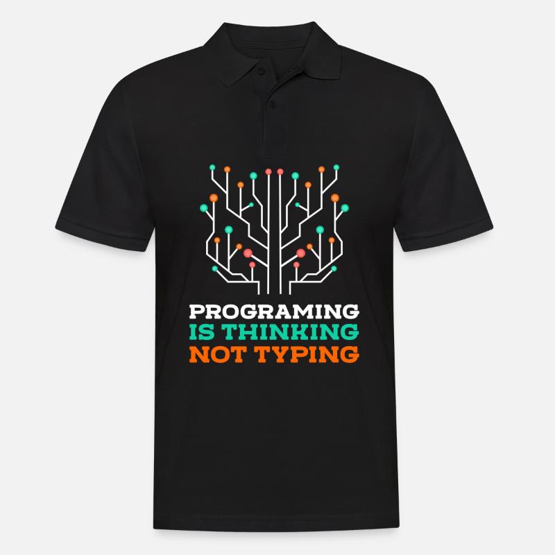 Programmierer Coder Nerd - Männer Poloshirt - Schwarz