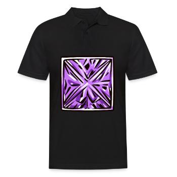 Pierre précieuse de diamant - Polo Homme - noir - Devant - Kai (181cm)