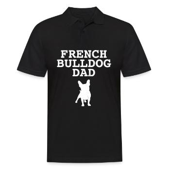 Français Bulldog Papa - Polo Homme - noir - Devant - Kai (181cm)