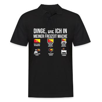 Sizilianer Sizilianisch Sizilien - Männer Poloshirt - Schwarz - Vorne - Kai (181cm)