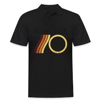 Millésime 1985 - Classique Édition Limitée Rétro 39 - Polo Homme - noir - Devant - Kai (181cm)