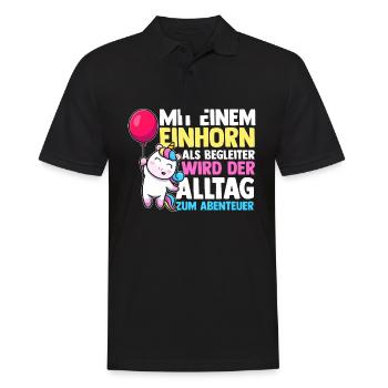 Licorne - Polo Homme - noir - Devant - Kai (181cm)