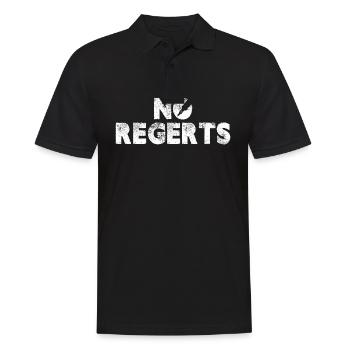 No Regrets Body Art Tattoo Artwork Skin Artist - Men's Polo Shirt - black - Front - Kai (181cm)