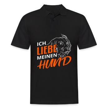 Hund Hundebesitzer - Männer Poloshirt - Schwarz - Vorne - Kai (181cm)