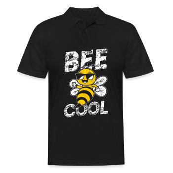 Bee Cool Bienen Imker Nachhaltigkeit Klimaschutz G - Männer Poloshirt - Schwarz - Vorne - Kai (181cm)