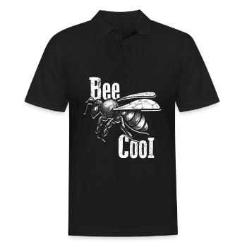 Bee Cool Bienen Imker Nachhaltigkeit Klimaschutz U - Männer Poloshirt - Schwarz - Vorne - Kai (181cm)