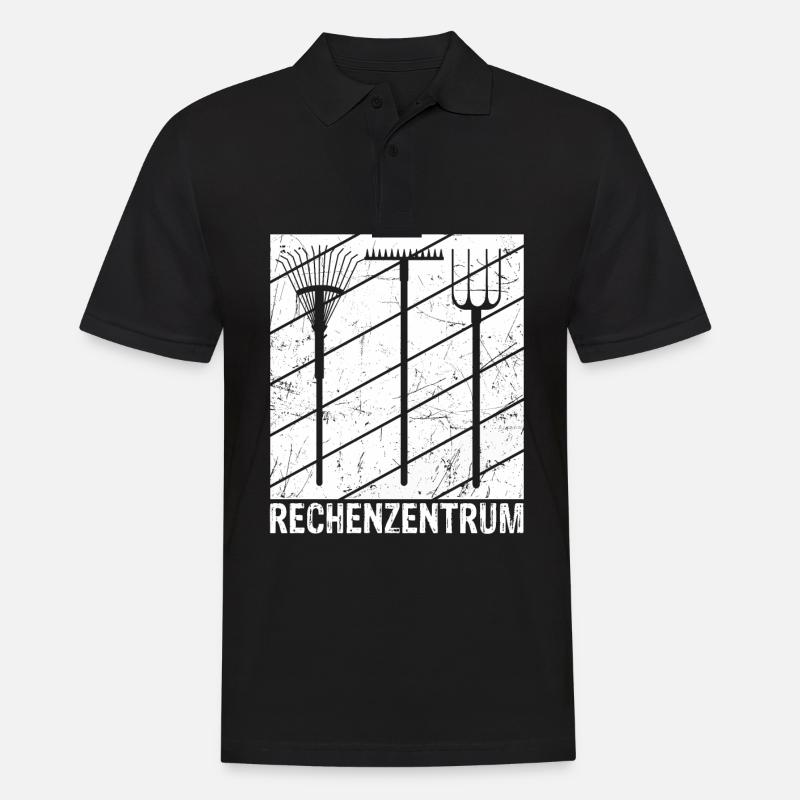 Rechenzentrum - Männer Poloshirt - Schwarz
