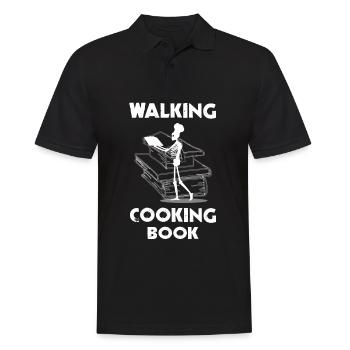 Walking Koch Küchen Skelett Spruch - Männer Poloshirt - Schwarz - Vorne - Kai (181cm)