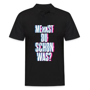 Merkst Du Schon Was - Festival Musik Party Techno - Männer Poloshirt - Schwarz - Vorne - Kai (181cm)