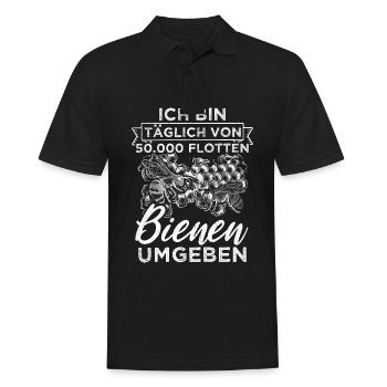 Ich Bin Kein Imker Mich Nennt Man Bienenboss Biene - Männer Poloshirt - Schwarz - Vorne - Kai (181cm)