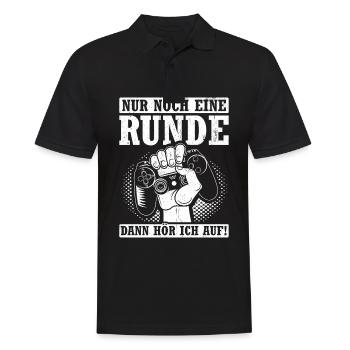 Andere Brauchen Eine Therapie Ich Geh Einfach In D - Männer Poloshirt - Schwarz - Vorne - Kai (181cm)